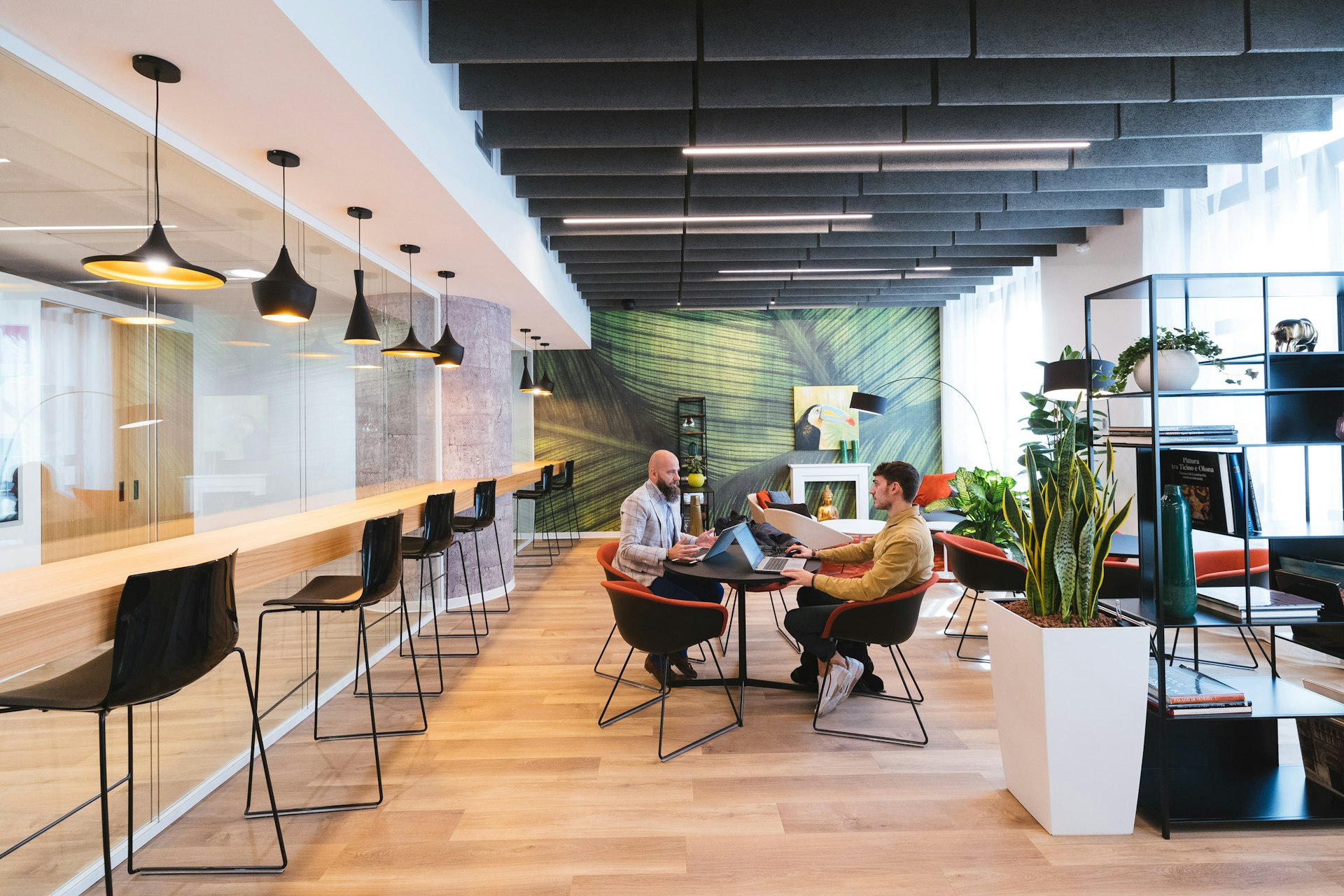Modern office workspace