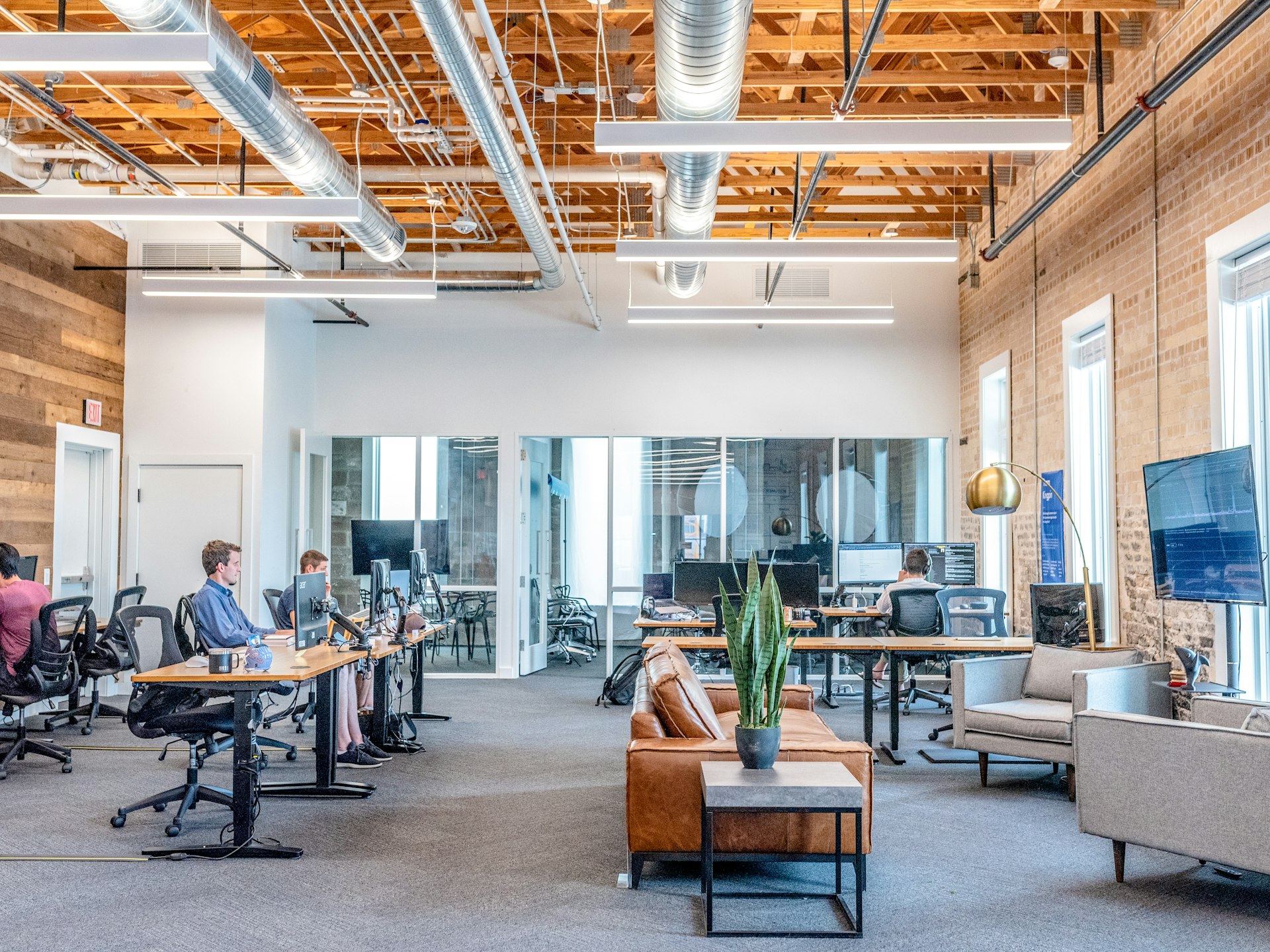 Modern office workspace