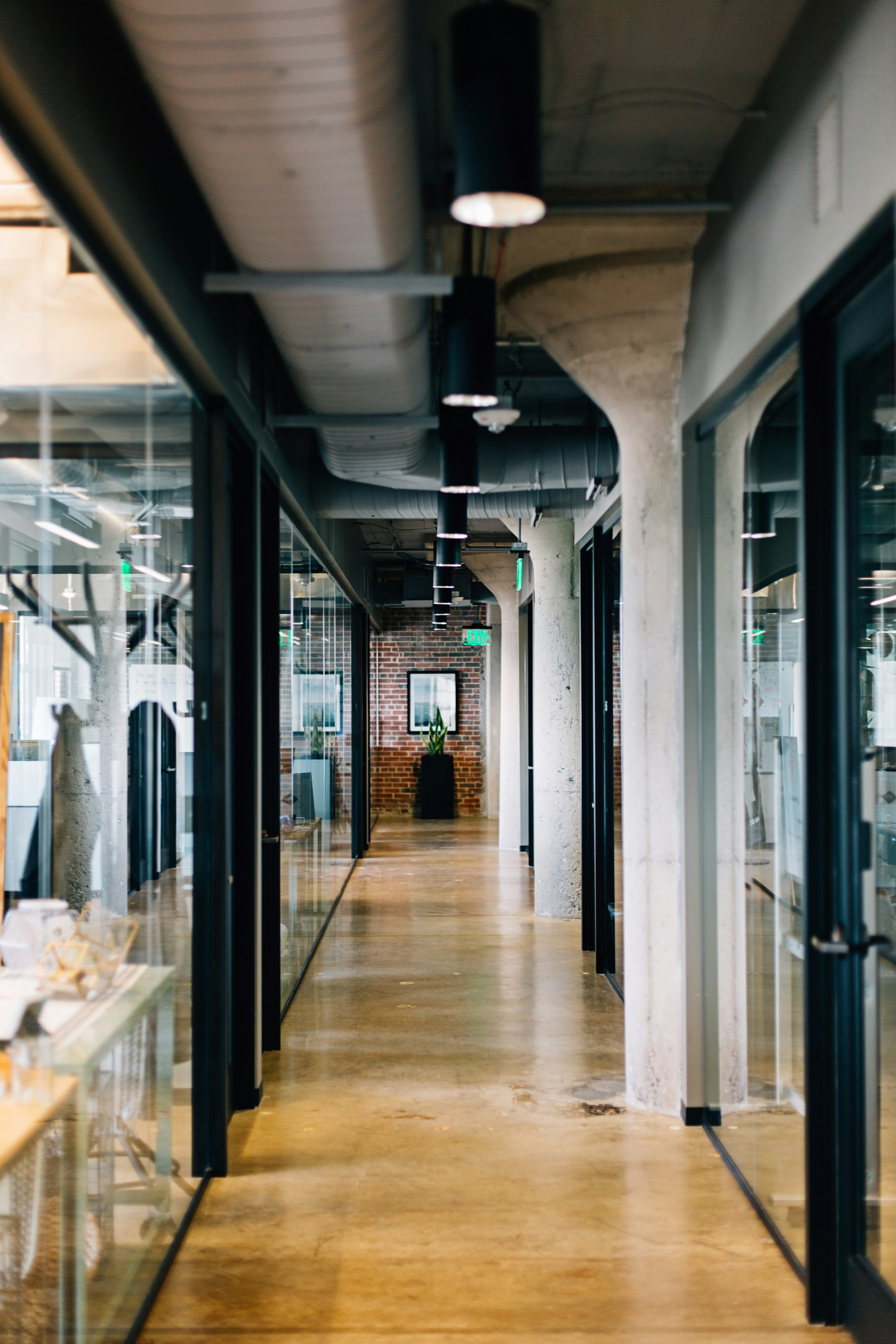 Modern office workspace